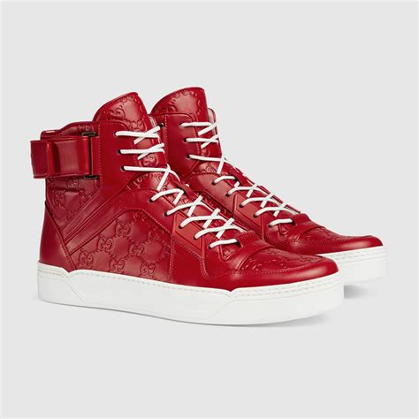 gucci band high top sneakers|high top gucci sneakers men.